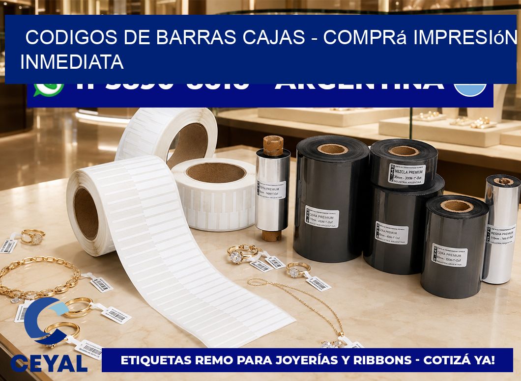 codigos de barras cajas - Comprá impresión inmediata