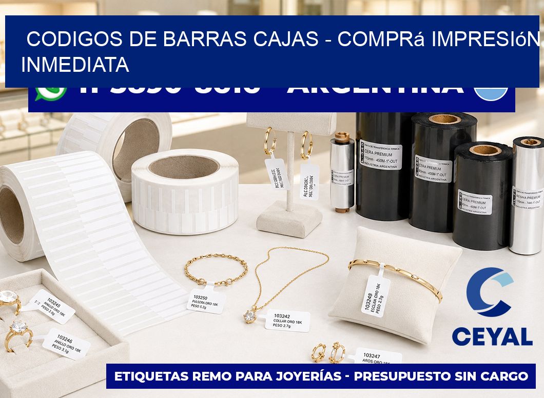 codigos de barras cajas – Comprá impresión inmediata
