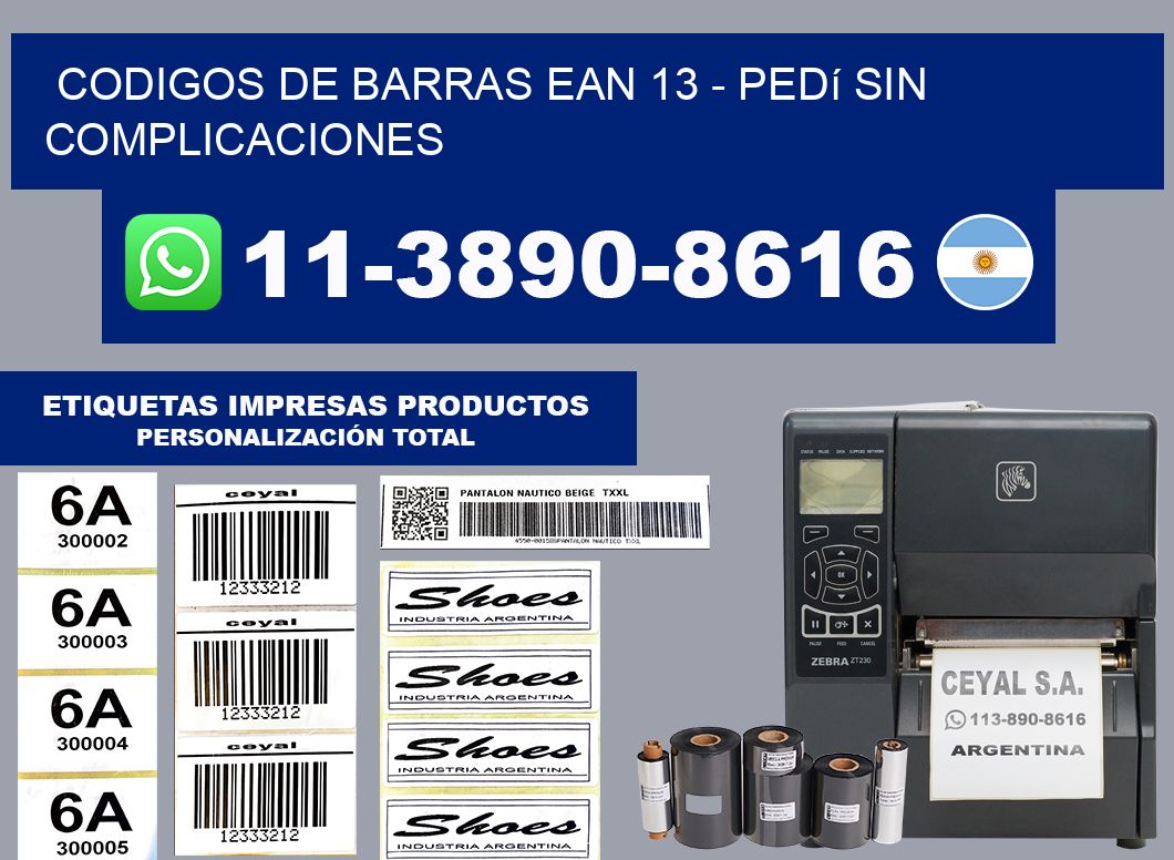 codigos de barras ean 13 - Pedí sin complicaciones