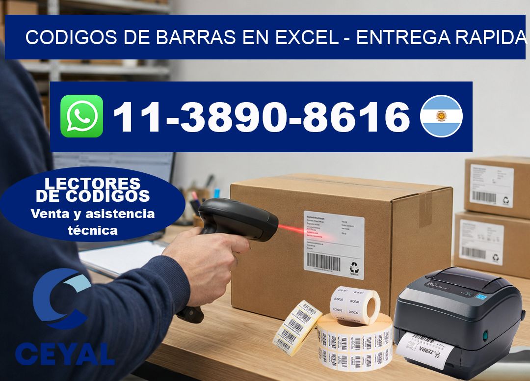 codigos de barras en excel – entrega rapida
