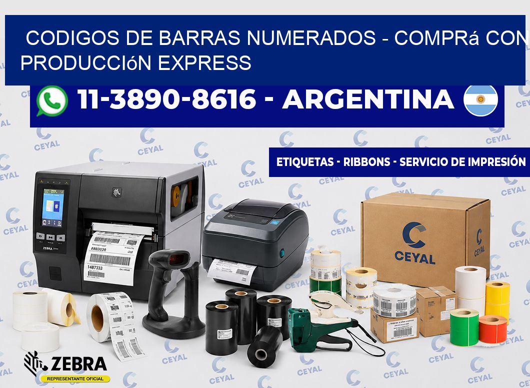 codigos de barras numerados – Comprá con producción express
