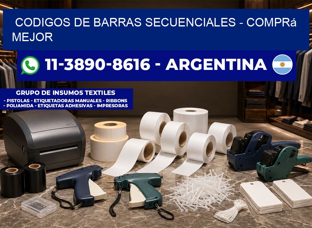 codigos de barras secuenciales - Comprá mejor