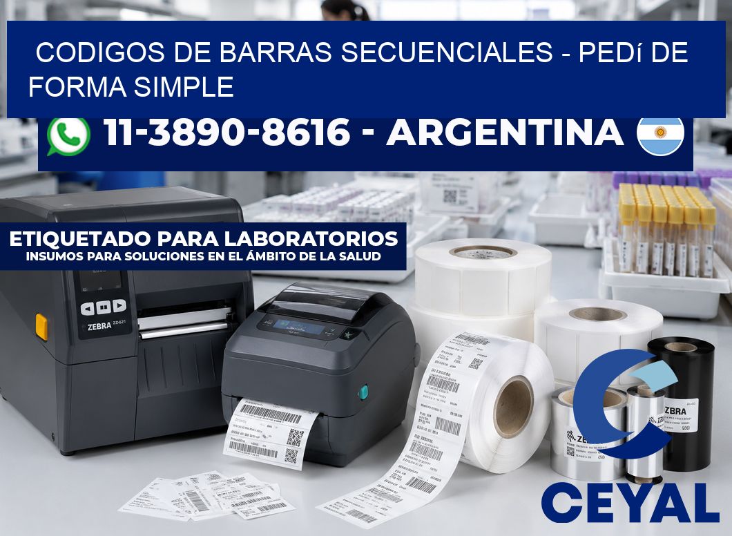 codigos de barras secuenciales – Pedí de forma simple