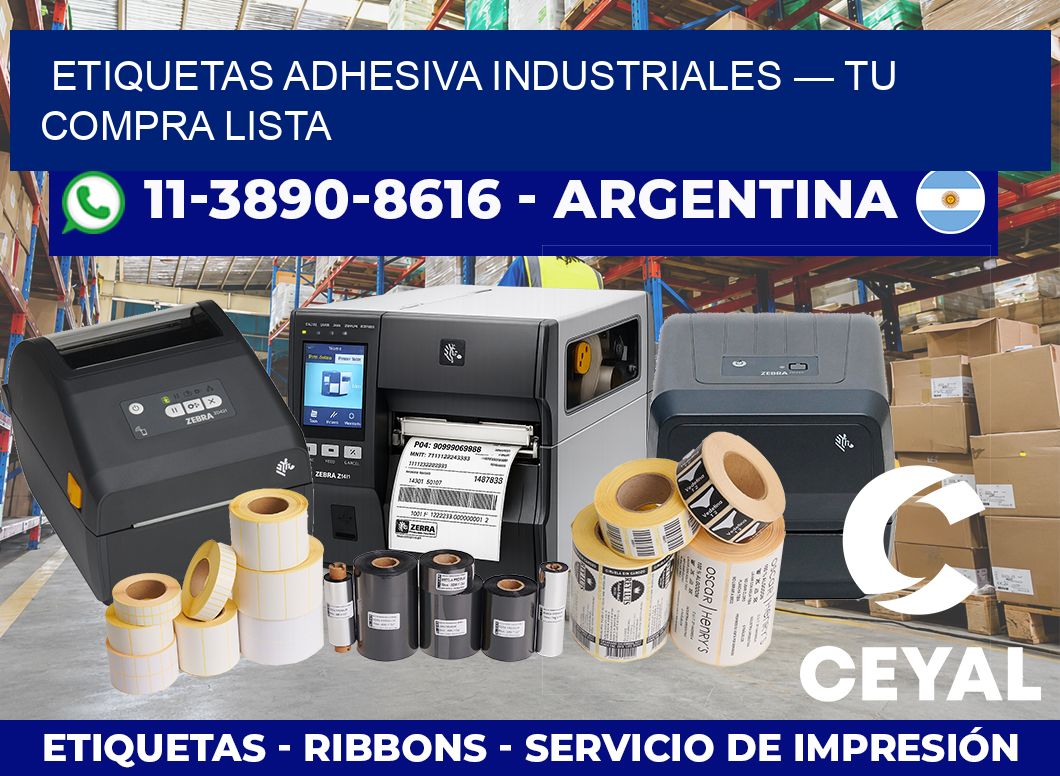 etiquetas adhesiva industriales — Tu compra lista