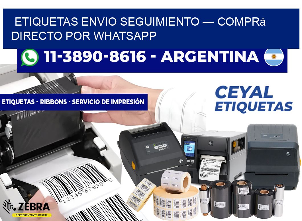 etiquetas envio seguimiento — Comprá directo por WhatsApp
