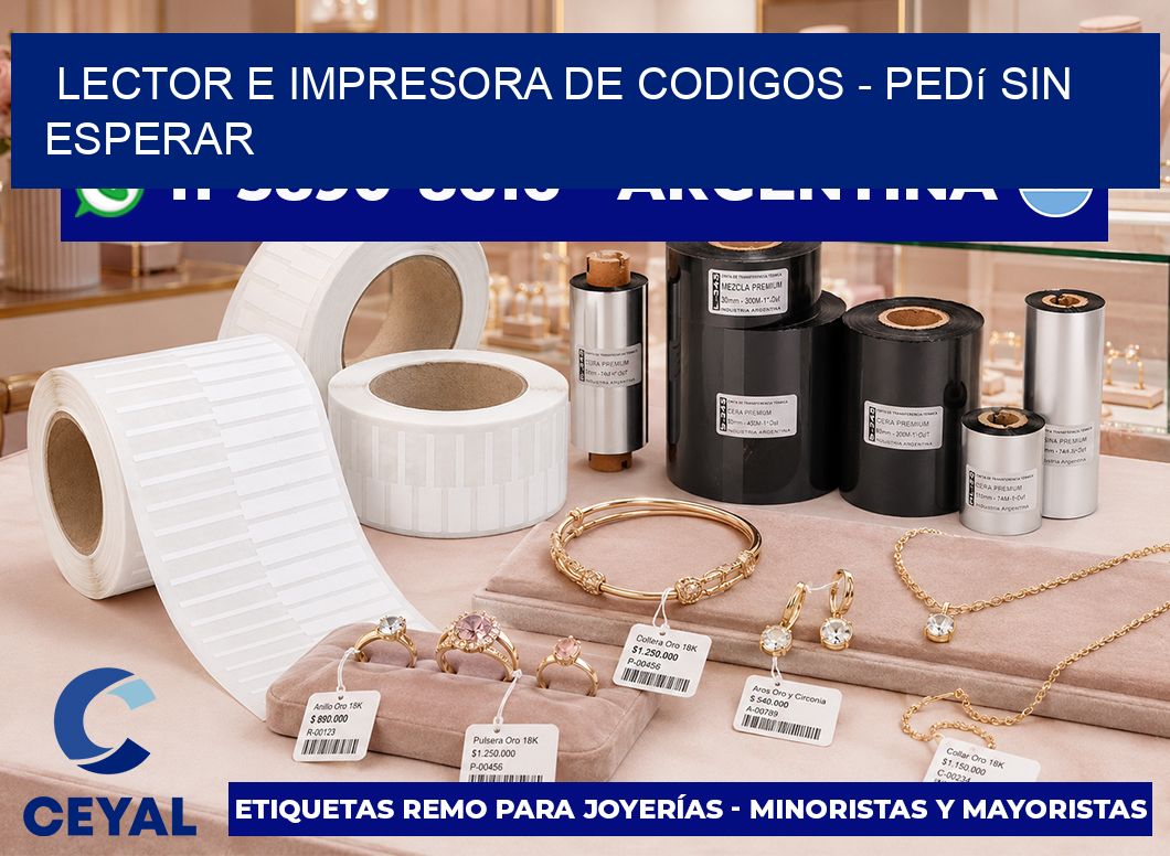 lector e impresora de codigos - Pedí sin esperar
