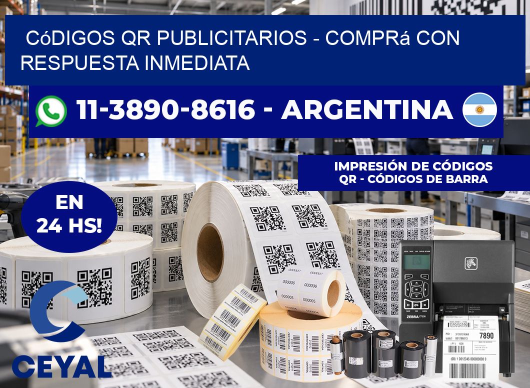 Códigos QR Publicitarios - Comprá con respuesta inmediata